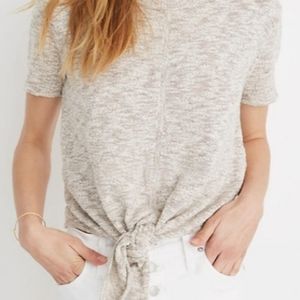 Madewell knot-front sweater tee